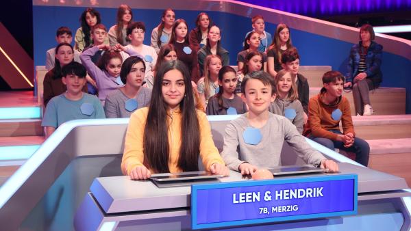 Erste Reihe-Kids Leen und Hendrik