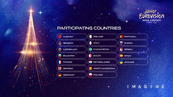 Junior ESC: Teilnehmende Länder 2021 | Rechte: EBU
