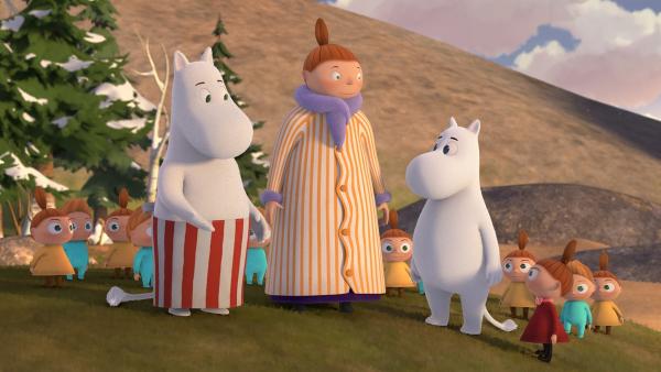 Kaum ist der Winterschlaf vorbei, steht bei den Mumins schon anstrengender Besuch ins Haus. | Rechte: ZDF/Moomin Characters/Gutsy Animations 2019