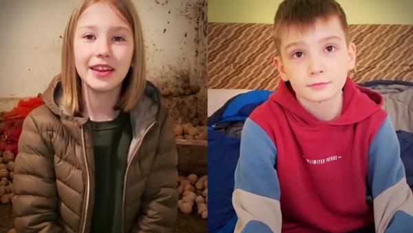 Maritschka und Taras sind aus Kiew in die Westukraine geflohen. Sie sorgen sich um ihren Vater. Er kämpft in der ukrainischen Armee.